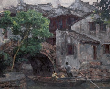  chinesisch - südchinesischen Stadt am Fluss 2002 Landschaften aus China